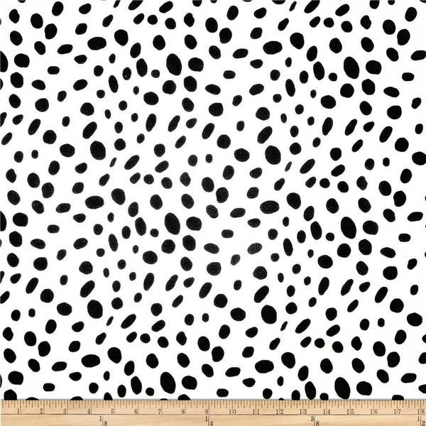 Housse d’oreiller dalmate noire. Housse d’oreiller à pois noir et blanc.10",12,14,16,17,18",20"22,24",26",oreiller lombaire, Euro Sham orTable Runner