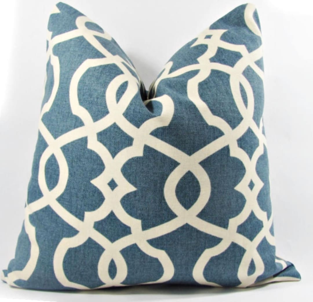 Blue Emory Decorative Pillow Cover.1014 Etsy
