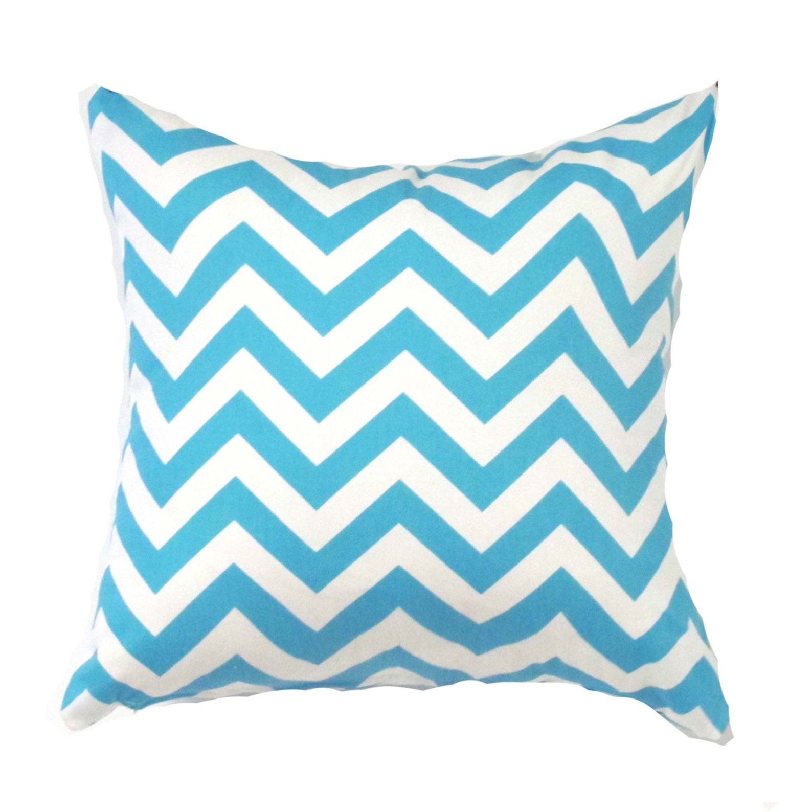 Blue Pillow Cover Blue Zigzag Pillow Blue Chevron Etsy
