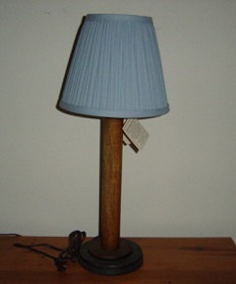 Lamp Wooden Spindle Table