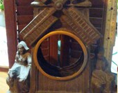 Old cast iron clock case