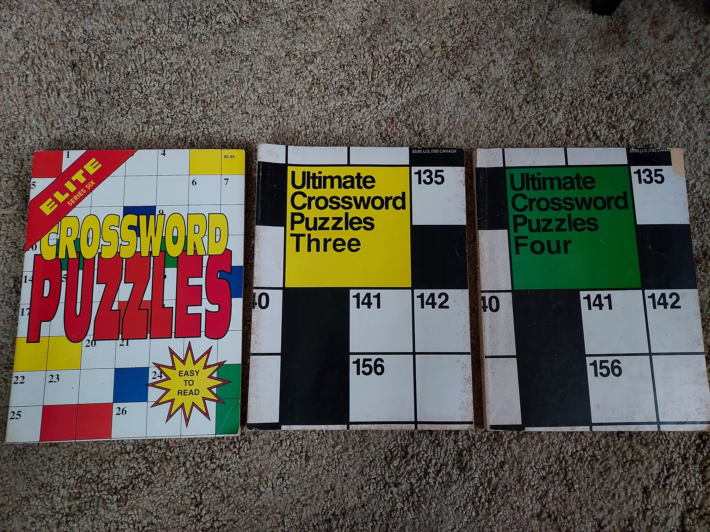 Vintage crossword puzzle books Etsy