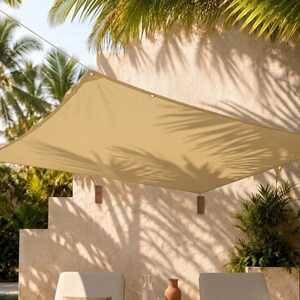 Waterproof Sun Shade Sail 2x3m Rectangular Canopy Cover Heavy Duty Patio Privacy Screen