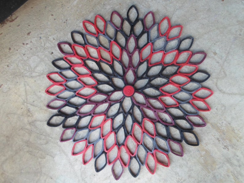 Modern Home Decor Red Black Wall Hanging Bedroom Bathroom Etsy