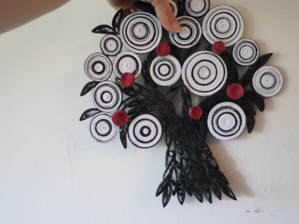 Abstract Paper Tree Wall Art: Black White 3D Sculpture - Etsy