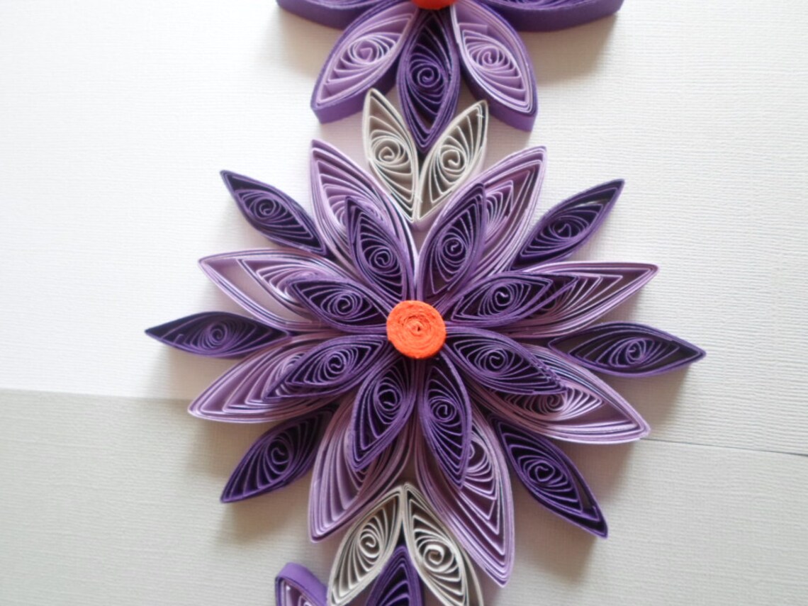 Paper Flowers Wall Hanging Bedroom Living Room Bathroom Etsy