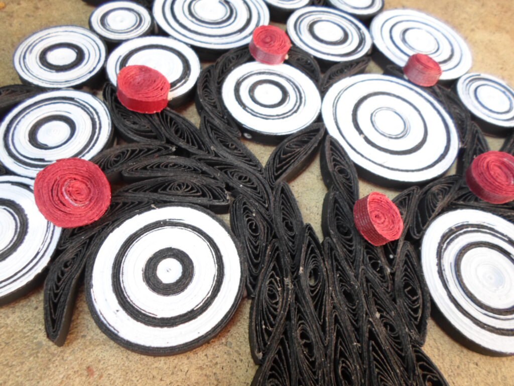 Abstract Paper Tree Wall Art: Black White 3D Sculpture - Etsy