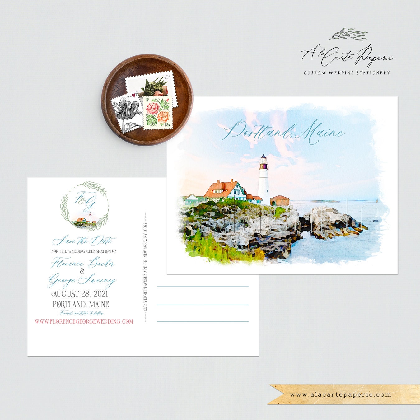 Destination wedding invitation Hawaii Wedding Watercolor Save the Date Card postcard illustrated wedding save the date DEPOSIT PAYMENT