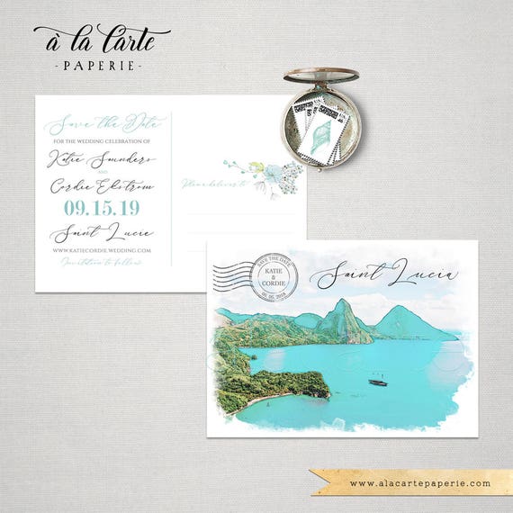 St Lucia Saint Destination Wedding Lucie Santa Lucia Etsy