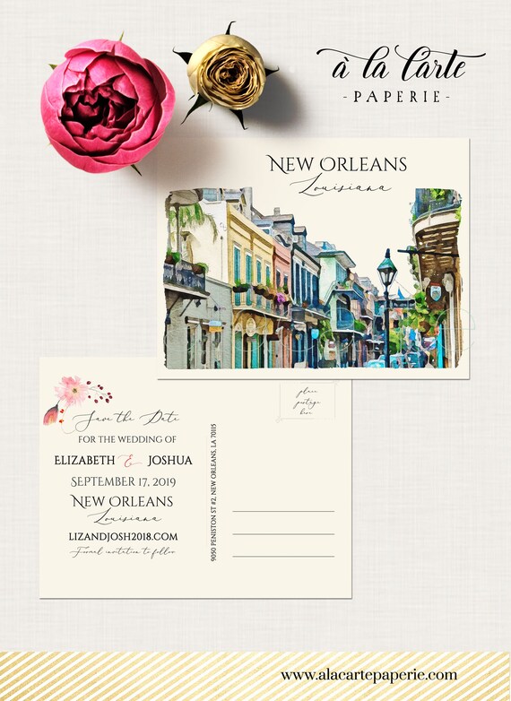 Destination Wedding New Orleans Louisiana La Usa French Etsy