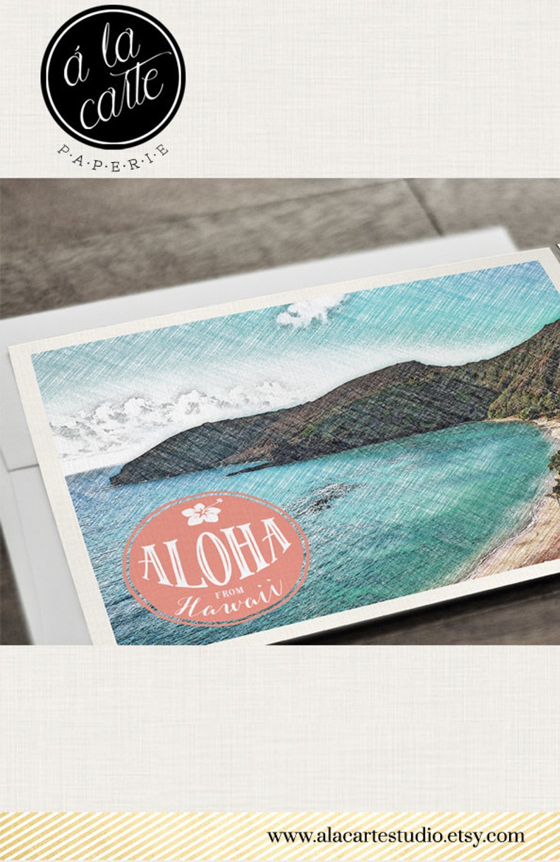 Hawaii Destination Wedding Invitation Oahu Wedding Turquoise Etsy