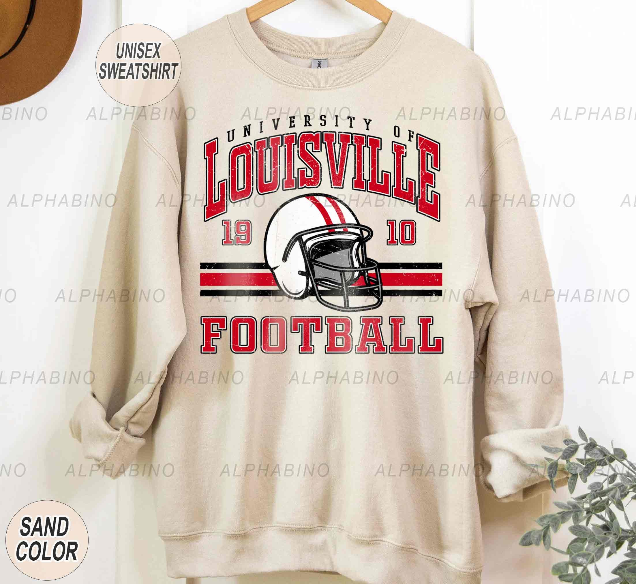 The Vintage Louisville Cardinals Big Block Crewneck Sweatshirt
