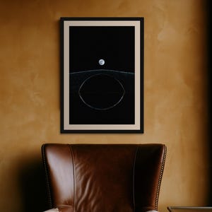Lámina con la luna sobre el puente Packhorse, cielo nocturno melancólico, arte celestial estilo cottagecore oscuro (descarga digital) imagen 9