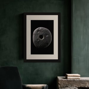 Hag Stone Print, Dark Academia Wall Art, Gothic Cabinet of Curiosities Decor, Digital Download image 6