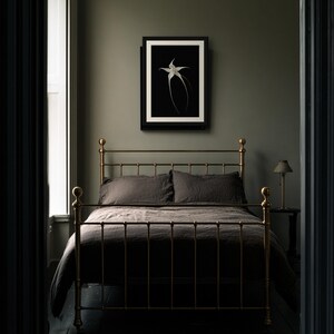 Ghost Orchid Print, Dark Academia Wall Art, Gothic Cabinet of Curiosities Decor, Digital Download image 4