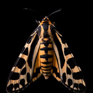 Estampado de polilla tigre, arte mural de estilo Dark Academia, decoración gótica de gabinete de curiosidades, descarga digital. imagen 8