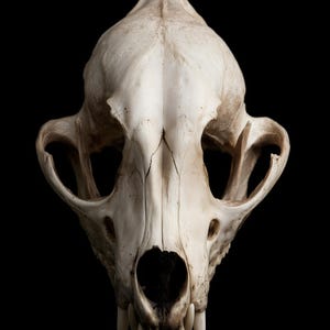 Lámina con calavera de zorro, arte gótico de gabinete de curiosidades, decoración Dark Academia (descarga digital) imagen 8