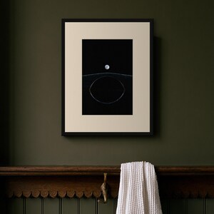 Lámina con la luna sobre el puente Packhorse, cielo nocturno melancólico, arte celestial estilo cottagecore oscuro (descarga digital) imagen 10