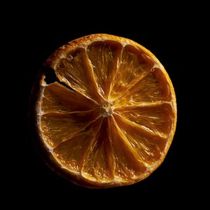 Dried Orange Slice Print, Amber Citrus Art, Dark Kitchen Wall Decor (Digital Download) image 10