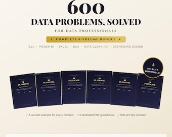 Data Analyst Handbook: 600 AI Solved Problems (sql, Excel, Power BI) (6-Volume pdf)