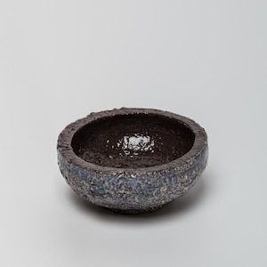 GAL-001 | Small Chamotte Clay Bowl | Handmade Sculptural Ceramic Object