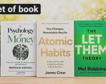 Bundel van 3 boeken | Atomic Habits, The Psychology of Money & The Let Them Theory | Paperbackset