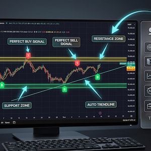Schtack Pro TradingView Indicator: Non-Repainting Buy/Sell Signals, Auto Support/Resistance