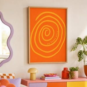 My Happy Place Poster Dopamin Interior Aesthetic Poster
