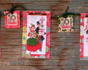 Vintage Christmas Mini Garland