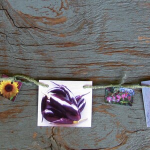 Food & Flowers Mini Garland
