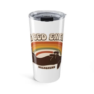 Dachshund Tumbler 20oz | Big Bed Energy Retro Dog Mom Gift