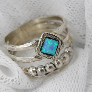 Opal ring.  opal jewelry. boho ring. opal silver ring .birthday gift ideas, gift for mom wife. anniversary gift. bridesmaid gift