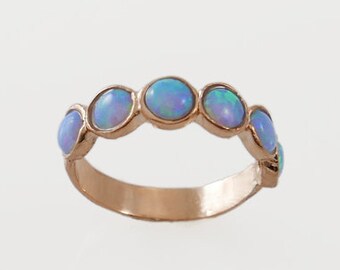 Rose Gold ring, Opal gold ring, opal jewelry, gold jewelry, opal ring, gift for her, birthday gift, gold opal ring, gold ring, opal jewelry