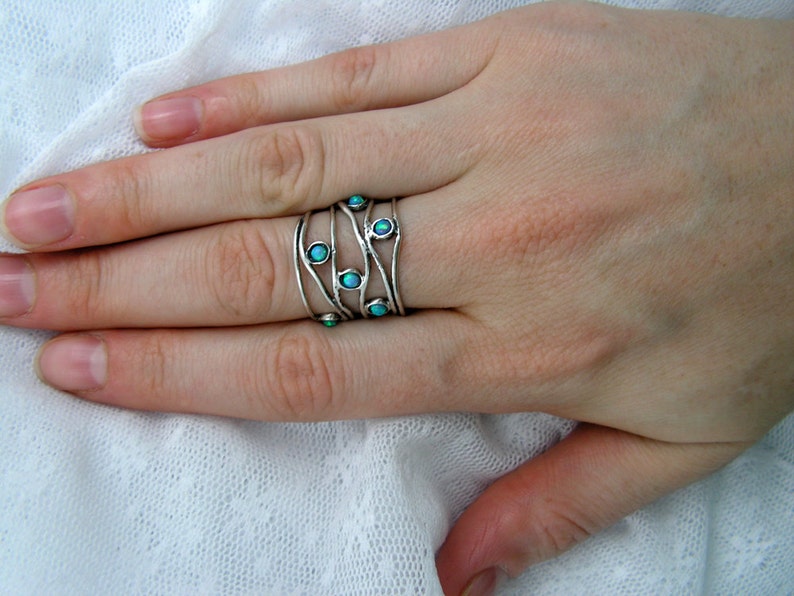 sterling silver opal ring blue nile