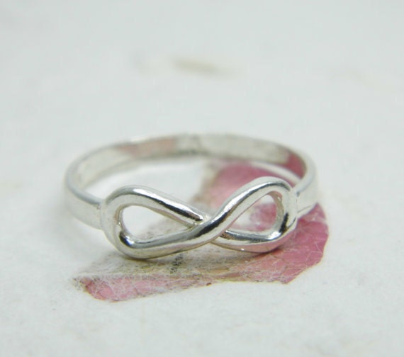 Genuine Sterling Silver Ring Stamped Solid 925 Eternity Two Hearts Handmade  | eBay
