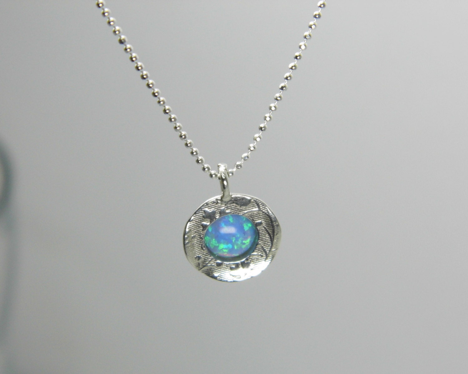 Semi Precious Green Opal Round - 925 Sterling  Silver For Women's Gift Wedding Braids Maid, Birthday main image 0