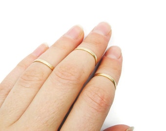 Set of 3 rings. Knuckle ring. Gold knuckle rings. Dainty gold ring. knuckle gold ring. Gold ring. Knuckle dainty ring, gift for her