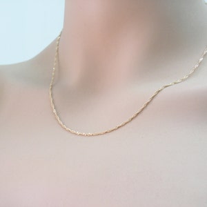 Gold necklace. Gold chain. gift for her, gold plated necklace, gold plated chain, dainty gold necklace, dainty necklace, women gift idea.
