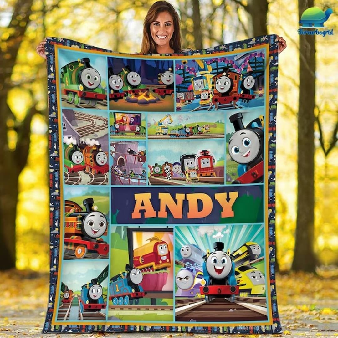 Personalization Thomas the Train Fleece Blanket, Thomas the Train