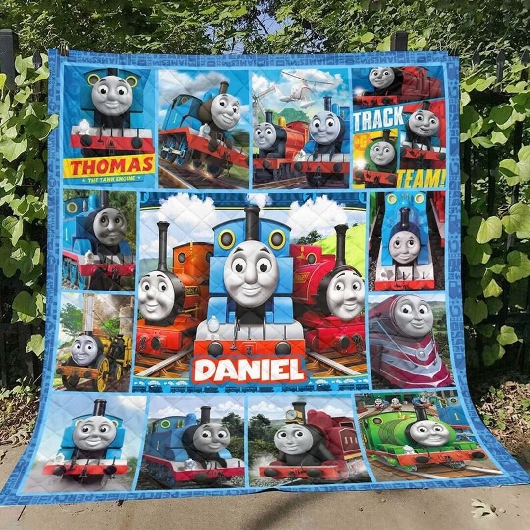 Custom Thomas and Friends Quilt Blanket, Thomas and Friends Bedding Set