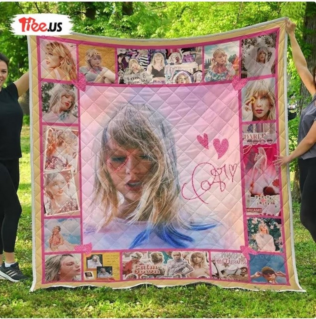 Eras Tour Swiftie Blanket, Taylor Sherpa Blanket, Gift for Swift Fan