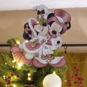 Victorian Mickey & Minnie Tree Topper Rose Gold - Etsy