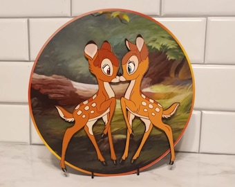 Bambi & Faline Valentine Kiss Plaque - Etsy