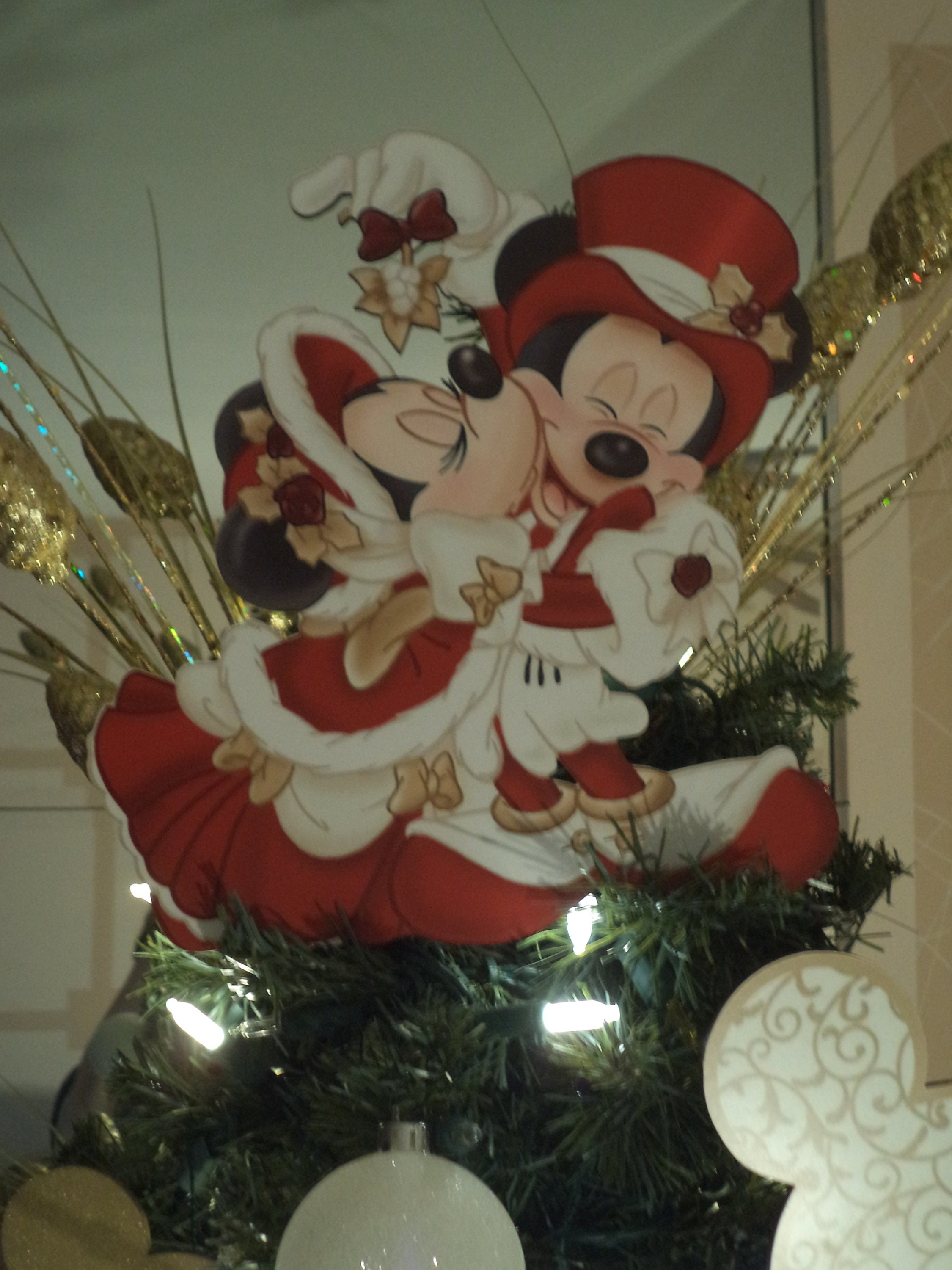 RED Victorian Mickey & Minnie Tree Topper - Etsy