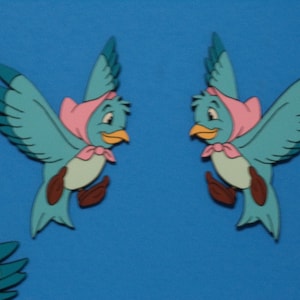 Set of 4 Cinderella Birds / Room Decor - Etsy