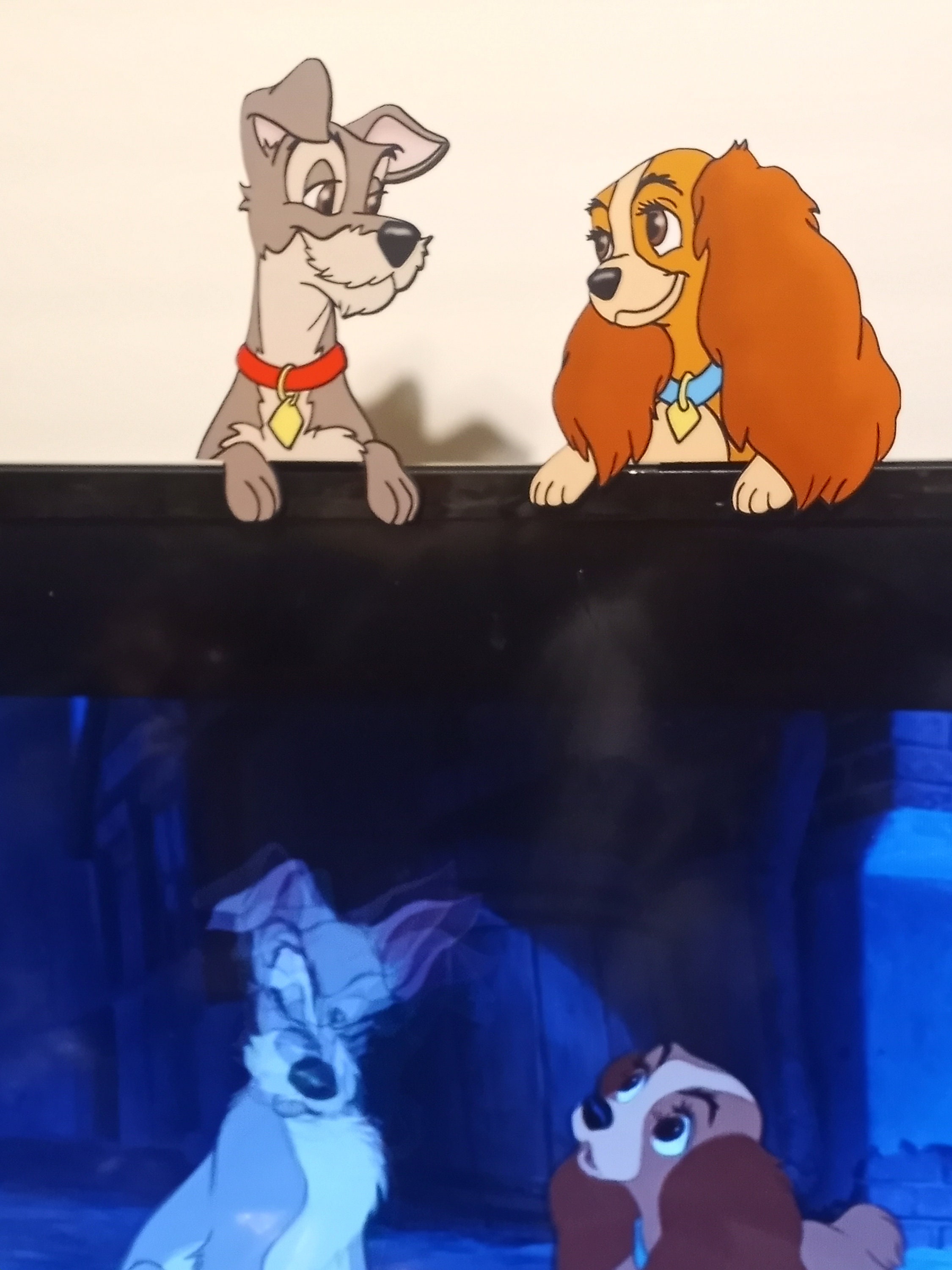 Lady & Tramp TV / Computer Monitor Pals - Etsy