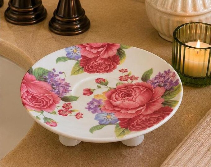 Upcycled Soap Dishes from Antique Tea Plate