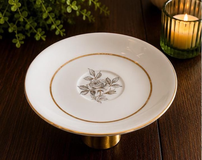 Upcycled Soap Dish from Antique Tea Plate
