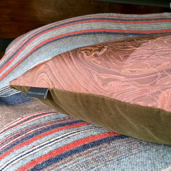 Artisan Bolster Pillow Cushion Made From Vintage Japanese Etsy