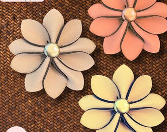 Arquivo SVG para Corte a Laser com Decoração de Pétalas de Margarida – Decoração Moderna em Couro (Arquivo Digital)